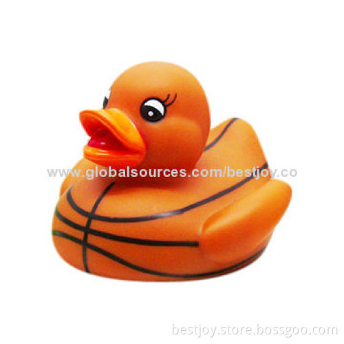 Promotional Rubber Duck Bath Toy in American Football Shape, Ideal for Premiums